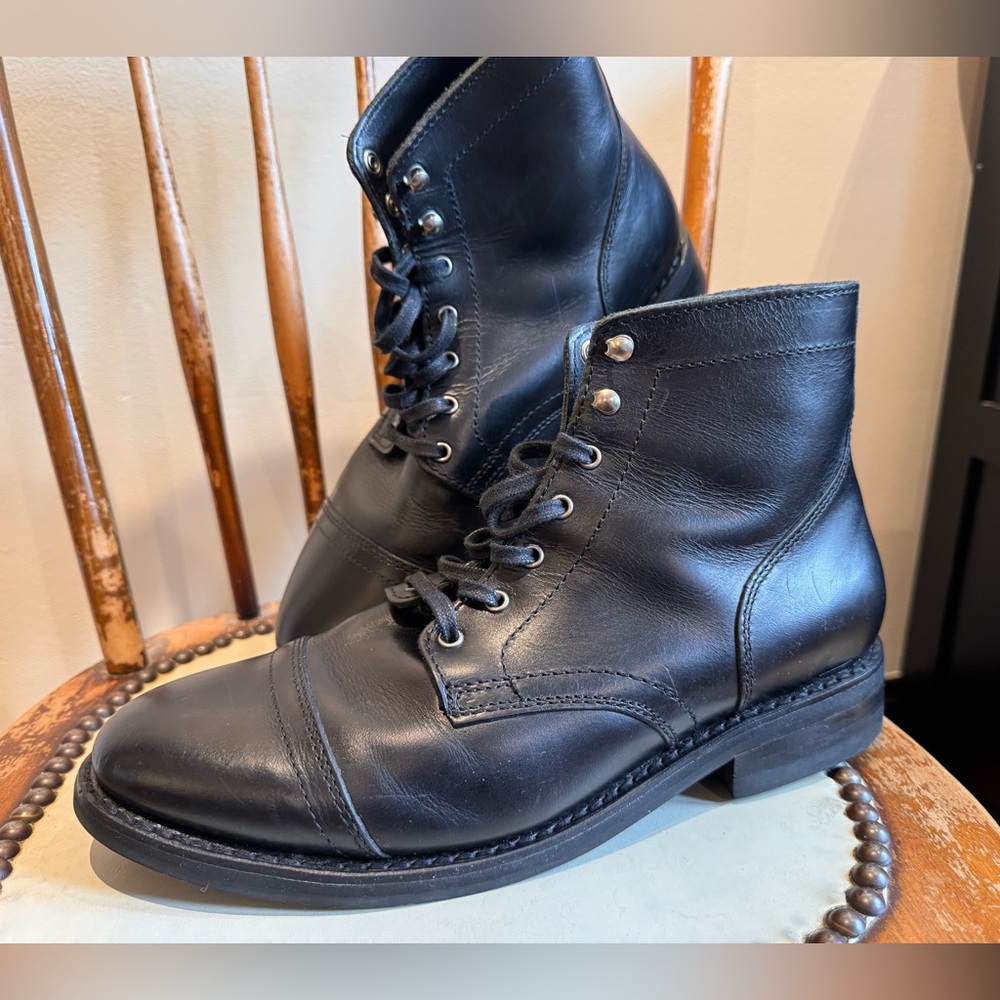 Thursday Boot Co Black Captoe Boots Men’s 10E